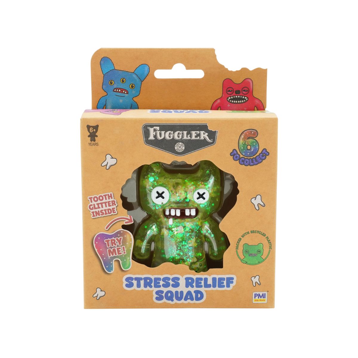 Đồ Chơi Dẻo Nhân Vật Xả Stress - Xanh Lá FUGGLER FG4015/GRN