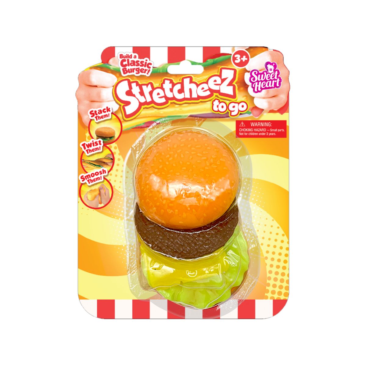 Đồ Chơi Kéo Dãn Stretcheez - Bánh Hamburger Sweet Heart 2309007