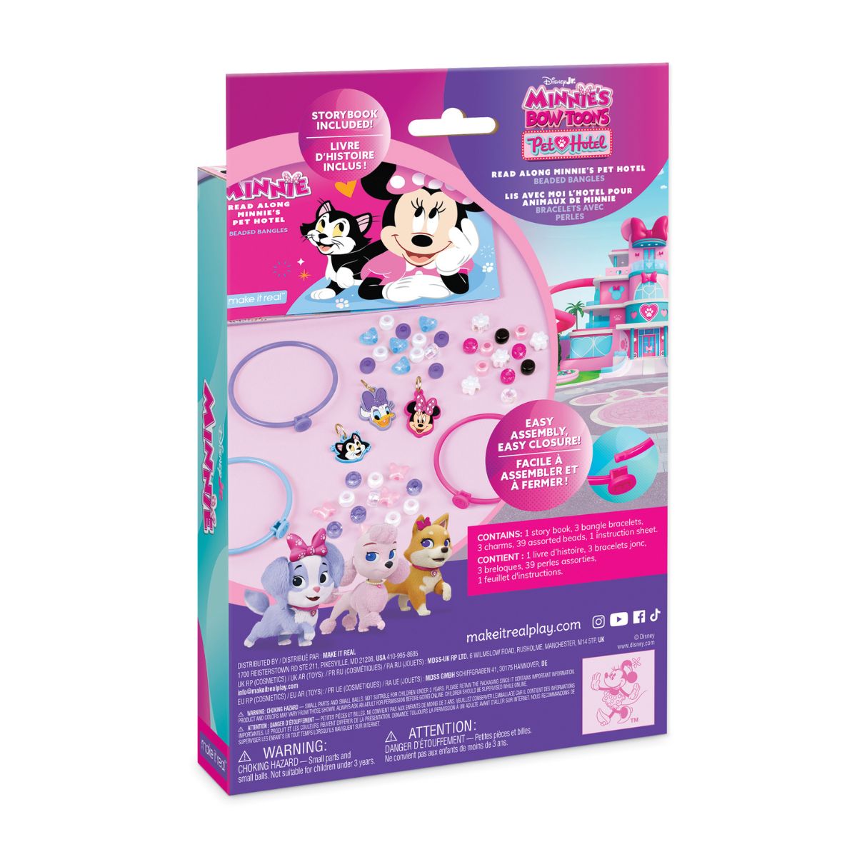 Đồ Chơi Bộ Làm Vòng Tay Sáng Tạo Minnie Và Khách Sạn Thú Cưng MAKE IT REAL 4234MIR