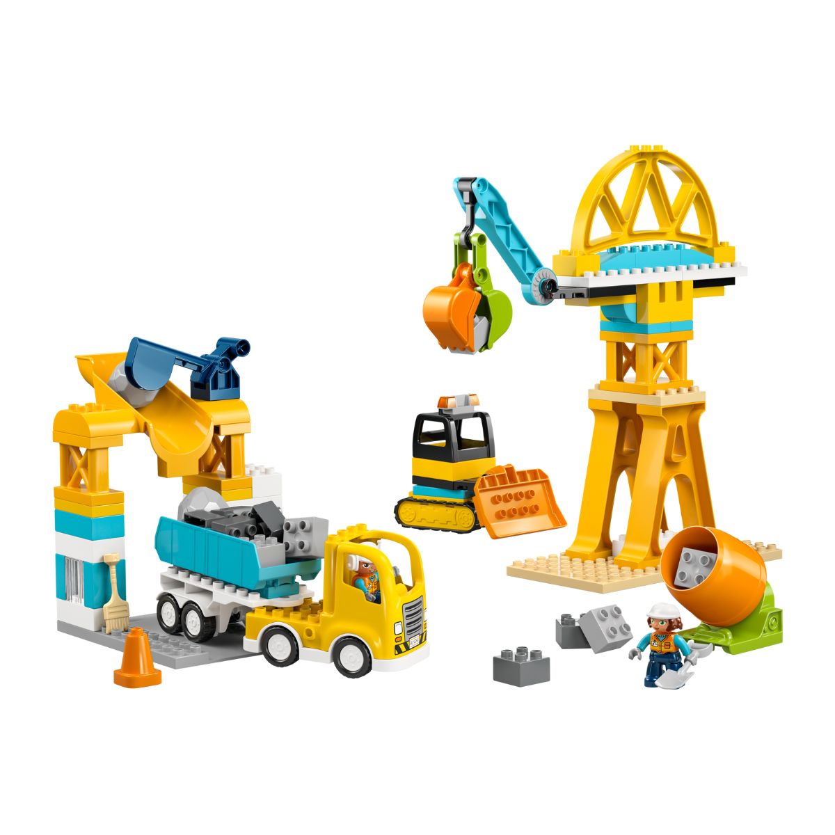Đồ Chơi Lắp Ráp 3 Trong 1: Công Trường & Xe Công Trình LEGO DUPLO 10476