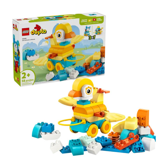 Đồ Chơi Lắp Ráp 3 Trong 1 Động Vật Đi Trên Bánh Xe LEGO DUPLO 10448