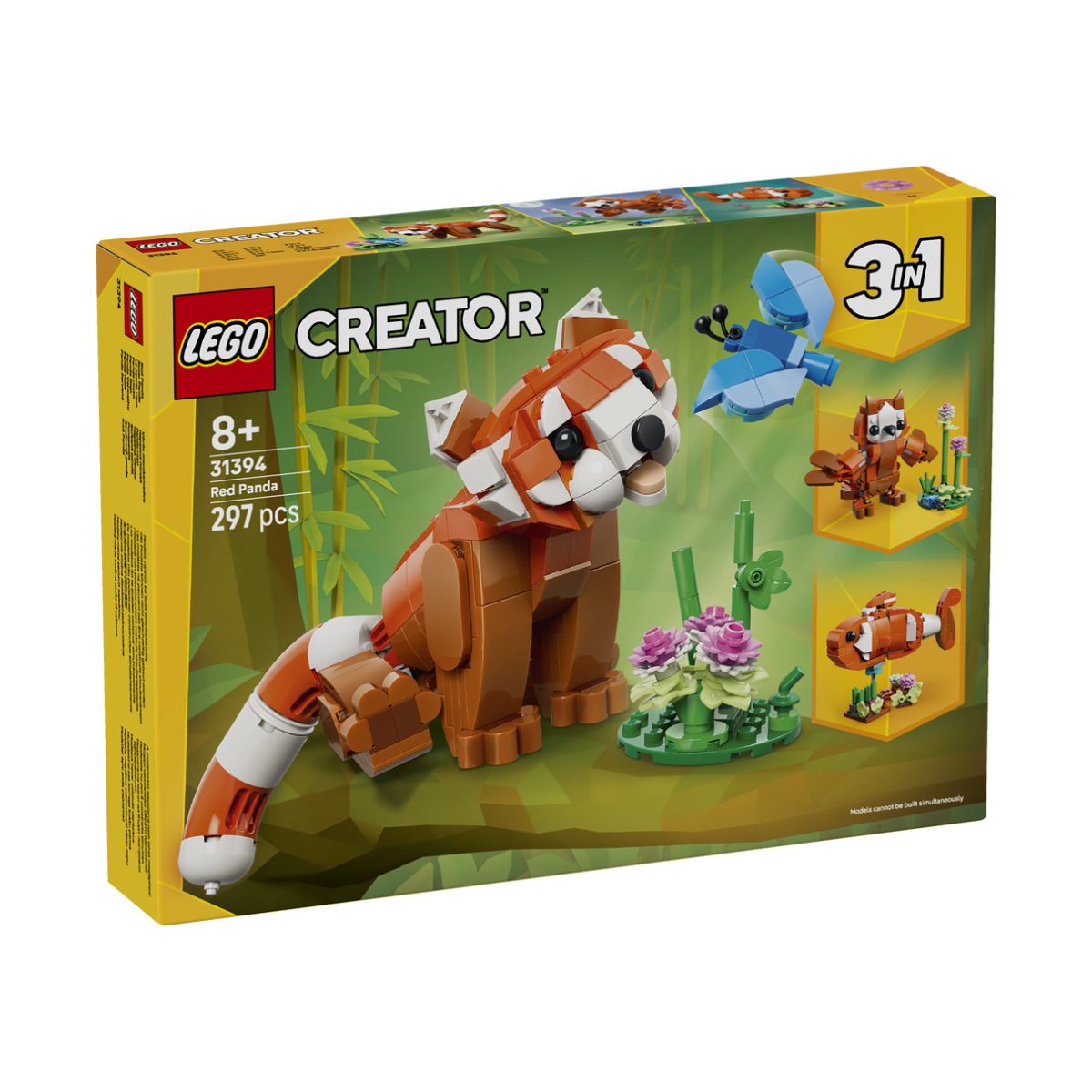 Đồ Chơi Lắp Ráp 3 Trong 1 Gấu Trúc Đỏ Đáng Yêu LEGO CREATOR 31394 (297 Chi Tiết)