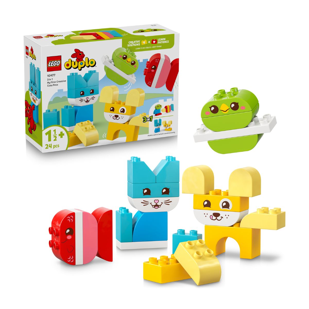 Đồ Chơi Lắp Ráp 3 Trong 1: Thú Cưng Sáng Tạo Đáng Yêu Lego Duplo 10477