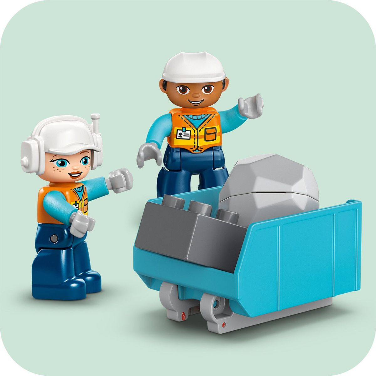 Đồ Chơi Lắp Ráp 3 Trong 1: Xe Công Trình LEGO DUPLO 10475