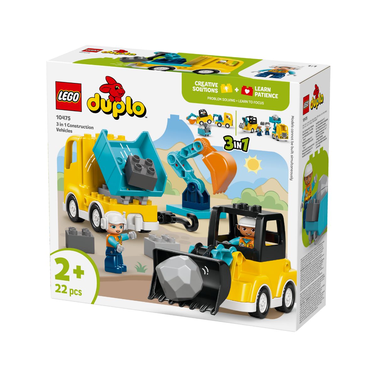 Đồ Chơi Lắp Ráp 3 Trong 1: Xe Công Trình LEGO DUPLO 10475