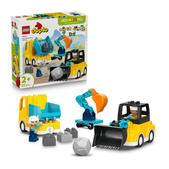 LEGO DUPLO 3-in-1: Construction Vehicles 10475 