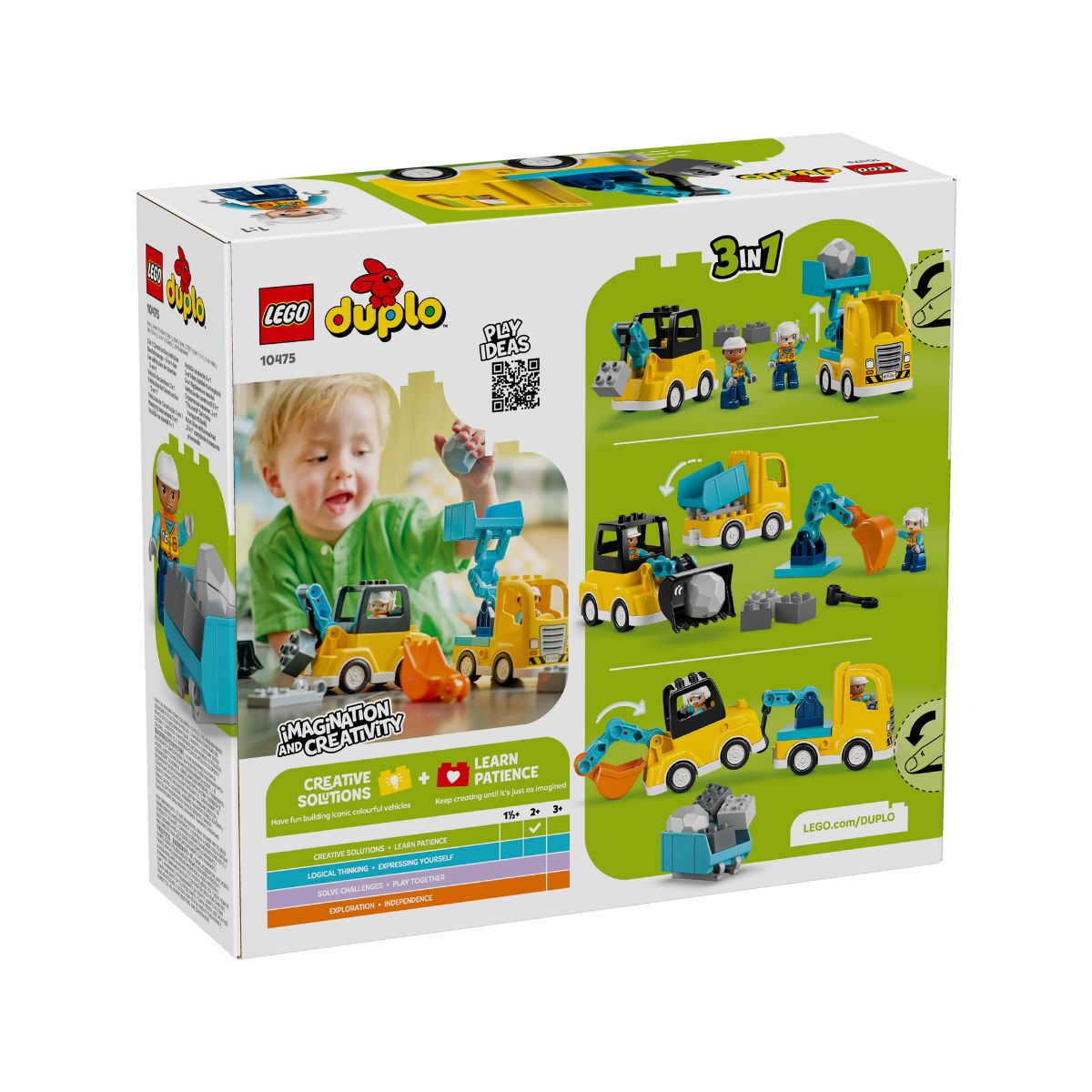 Đồ Chơi Lắp Ráp 3 Trong 1: Xe Công Trình LEGO DUPLO 10475