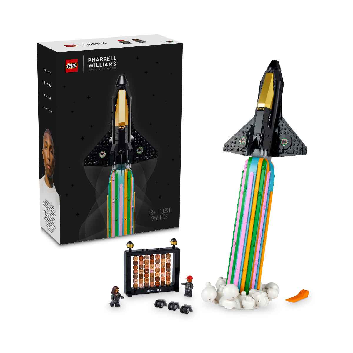 Đồ Chơi Lắp Ráp Bay Lên Mặt Trăng Cùng Pharrel Williams LEGO ICONS 10391 (966 Chi Tiết)