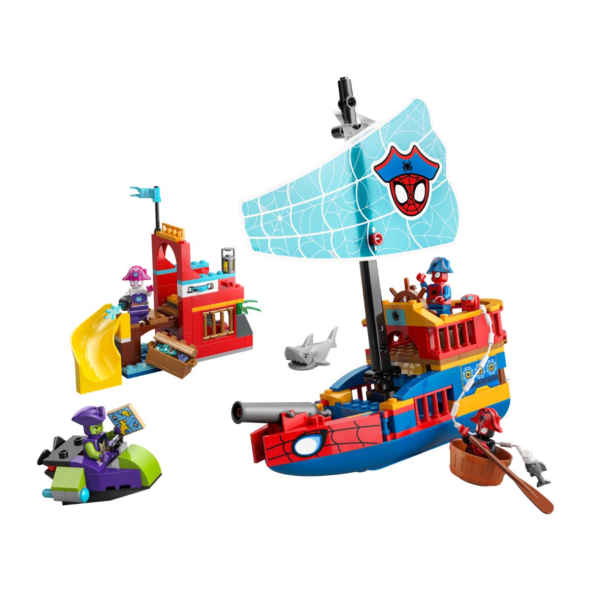 Đồ Chơi Lắp Ráp Biệt Đội Người Nhện Và Tàu Cướp Biển LEGO SPIDEY 11208