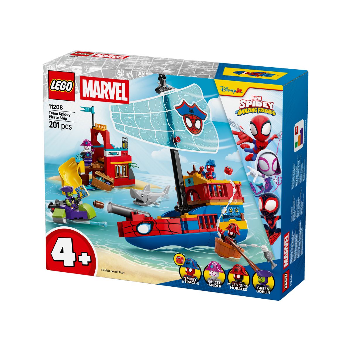 Đồ Chơi Lắp Ráp Biệt Đội Người Nhện Và Tàu Cướp Biển LEGO SPIDEY 11208