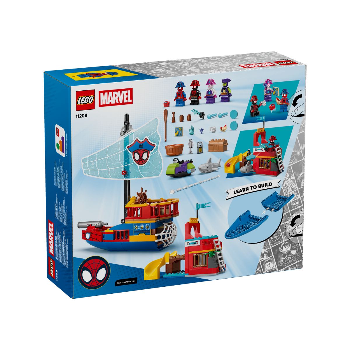 Đồ Chơi Lắp Ráp Biệt Đội Người Nhện Và Tàu Cướp Biển LEGO SPIDEY 11208