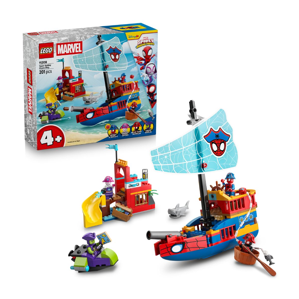 Đồ Chơi Lắp Ráp Biệt Đội Người Nhện Và Tàu Cướp Biển LEGO SPIDEY 11208