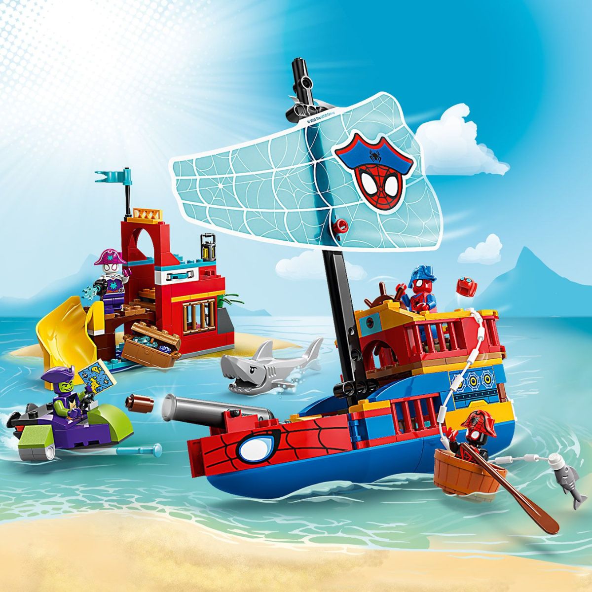 Đồ Chơi Lắp Ráp Biệt Đội Người Nhện Và Tàu Cướp Biển LEGO SPIDEY 11208