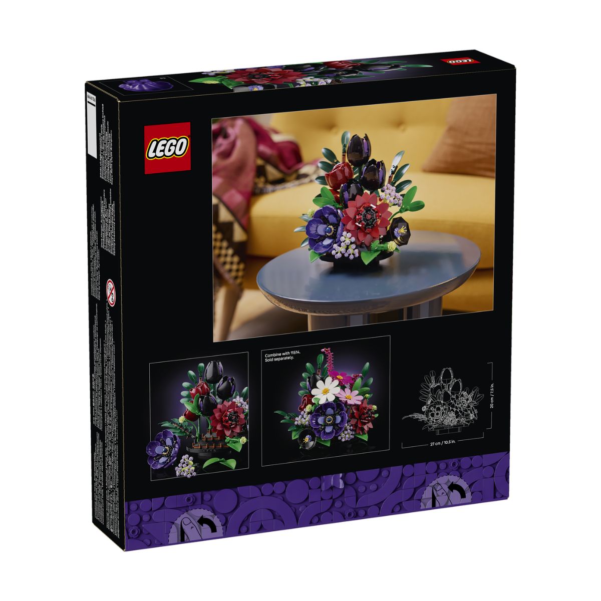 Đồ Chơi Lắp Ráp Bình Hoa Nghệ Thuật Huyền Bí LEGO BOTANICALS 11513 (562 Chi Tiết)