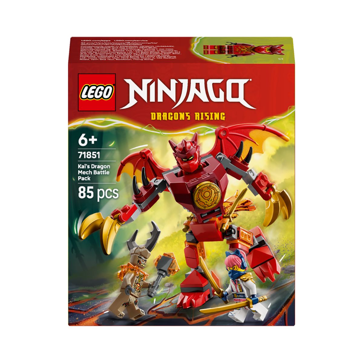 Đồ Chơi Lắp Ráp Bộ Chiến Đấu Chiến Giáp Rồng Của Kai LEGO NINJAGO 71851