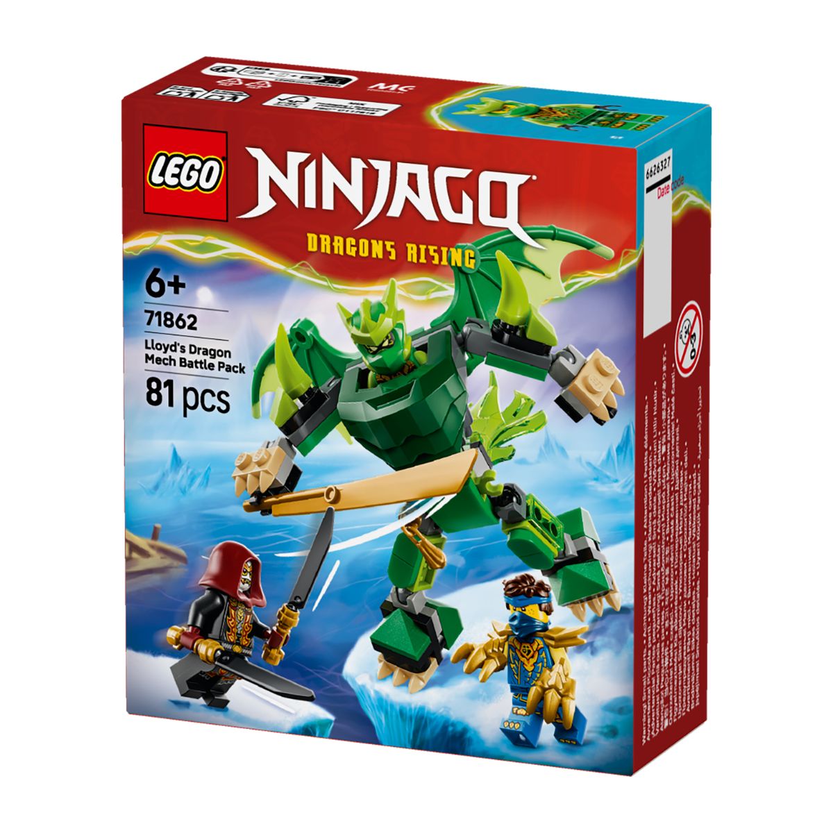 Đồ Chơi Lắp Ráp Bộ Chiến Đấu Chiến Giáp Rồng Của Lloyd LEGO NINJAGO 71862 (81 chi tiết)