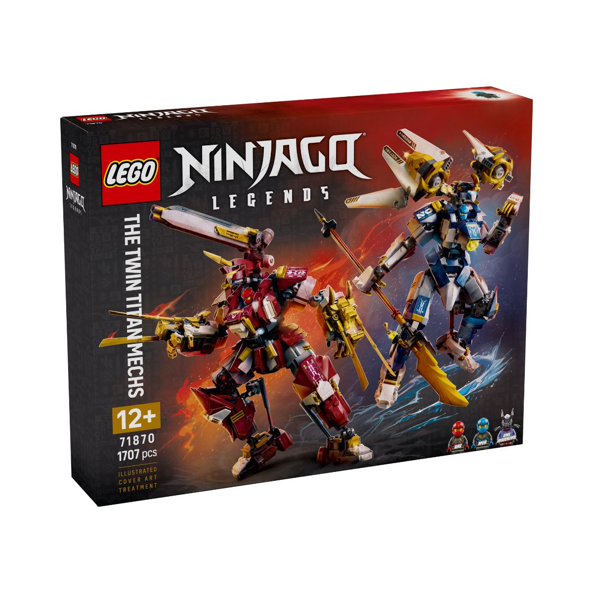 LEGO NINJAGO Titan Mech Duo Building Set 71870 (1,707 Pieces)