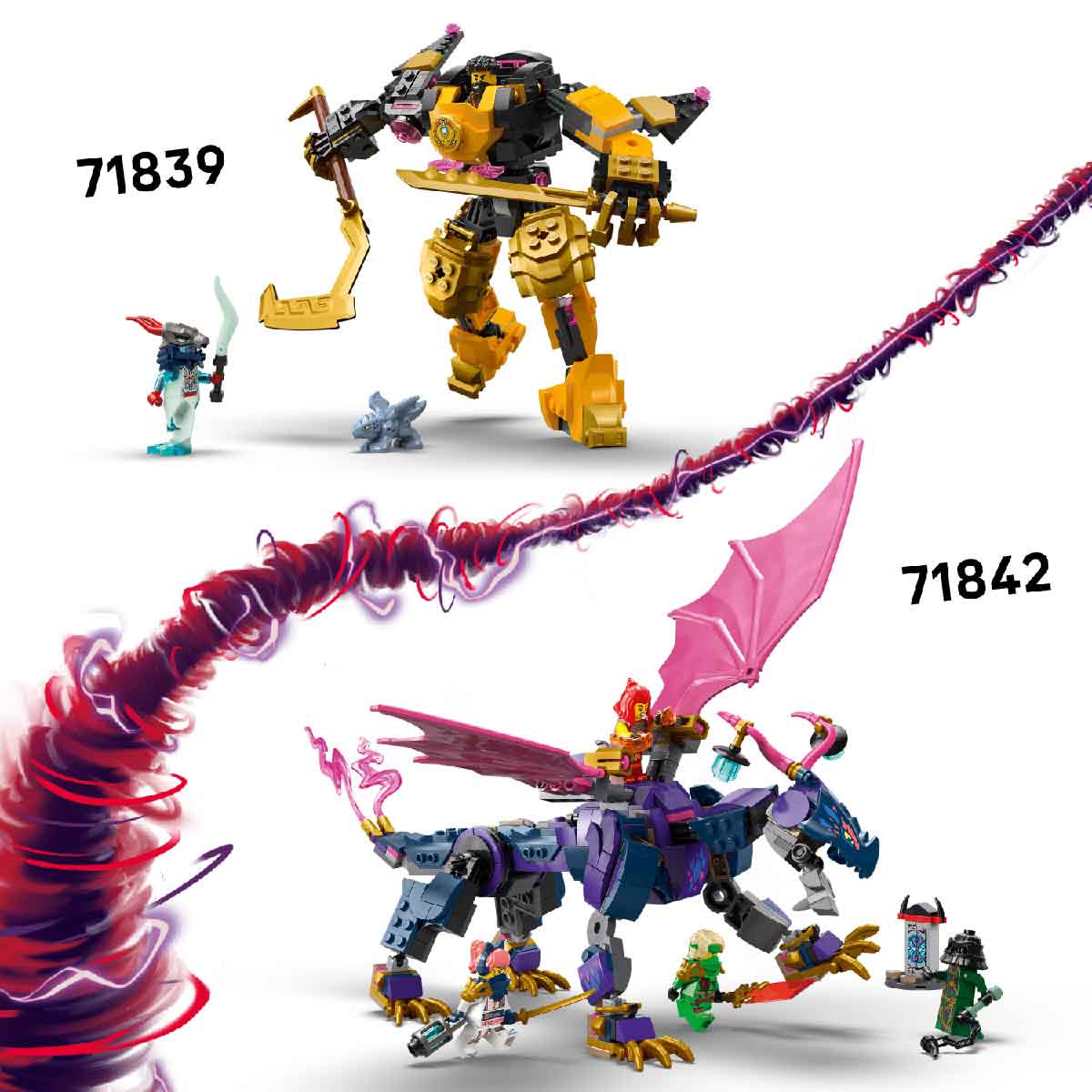 Đồ Chơi Lắp Ráp Bộ Đôi Xe Đua Tốc Độ Của Kai LEGO NINJAGO 71838