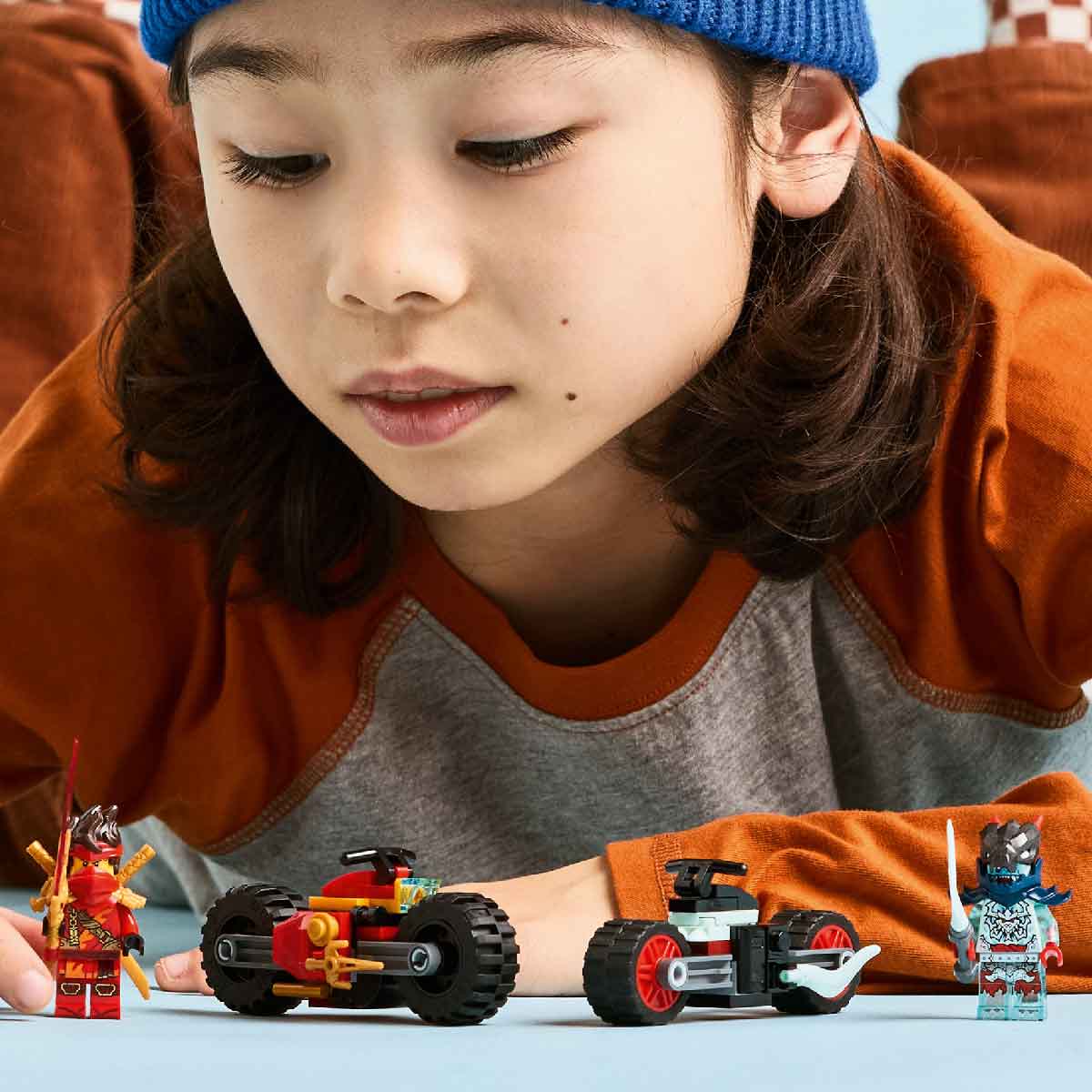 Đồ Chơi Lắp Ráp Bộ Đôi Xe Đua Tốc Độ Của Kai LEGO NINJAGO 71838