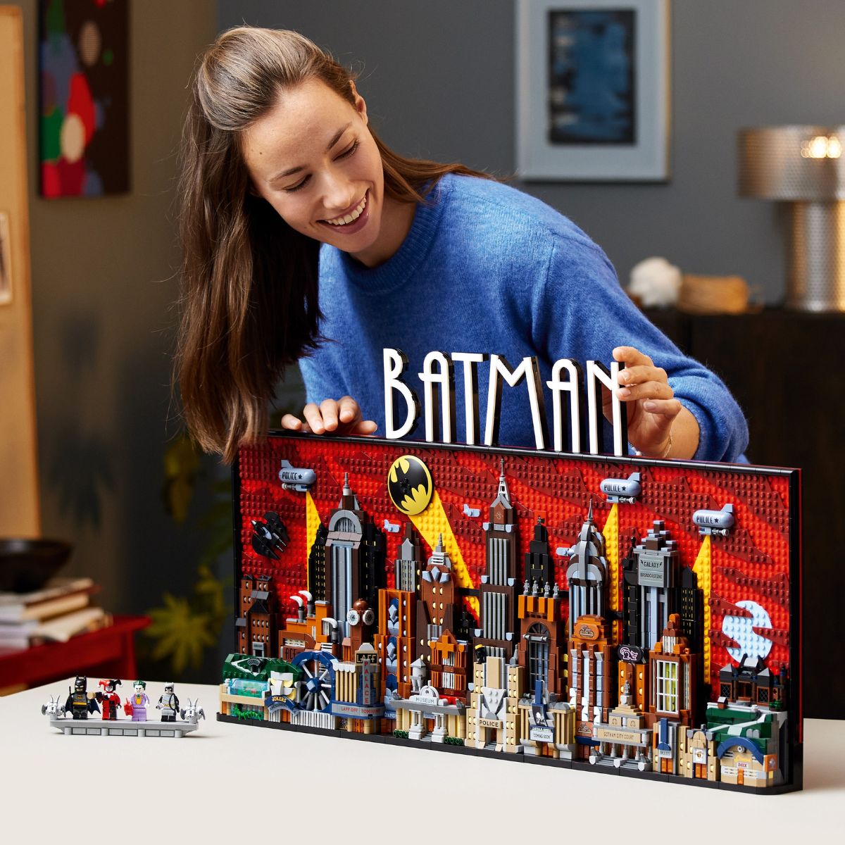 Đồ Chơi Lắp Ráp Bức Tranh Thành Phố Gotham LEGO SUPERHEROES 76271