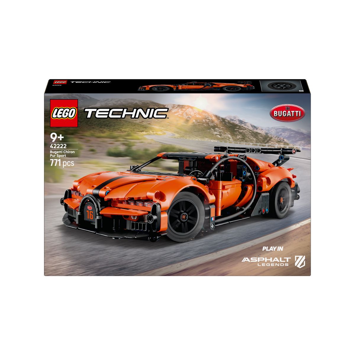 Đồ Chơi Lắp Ráp Bugatti Chiron Pur Sport LEGO TECHNIC 42222