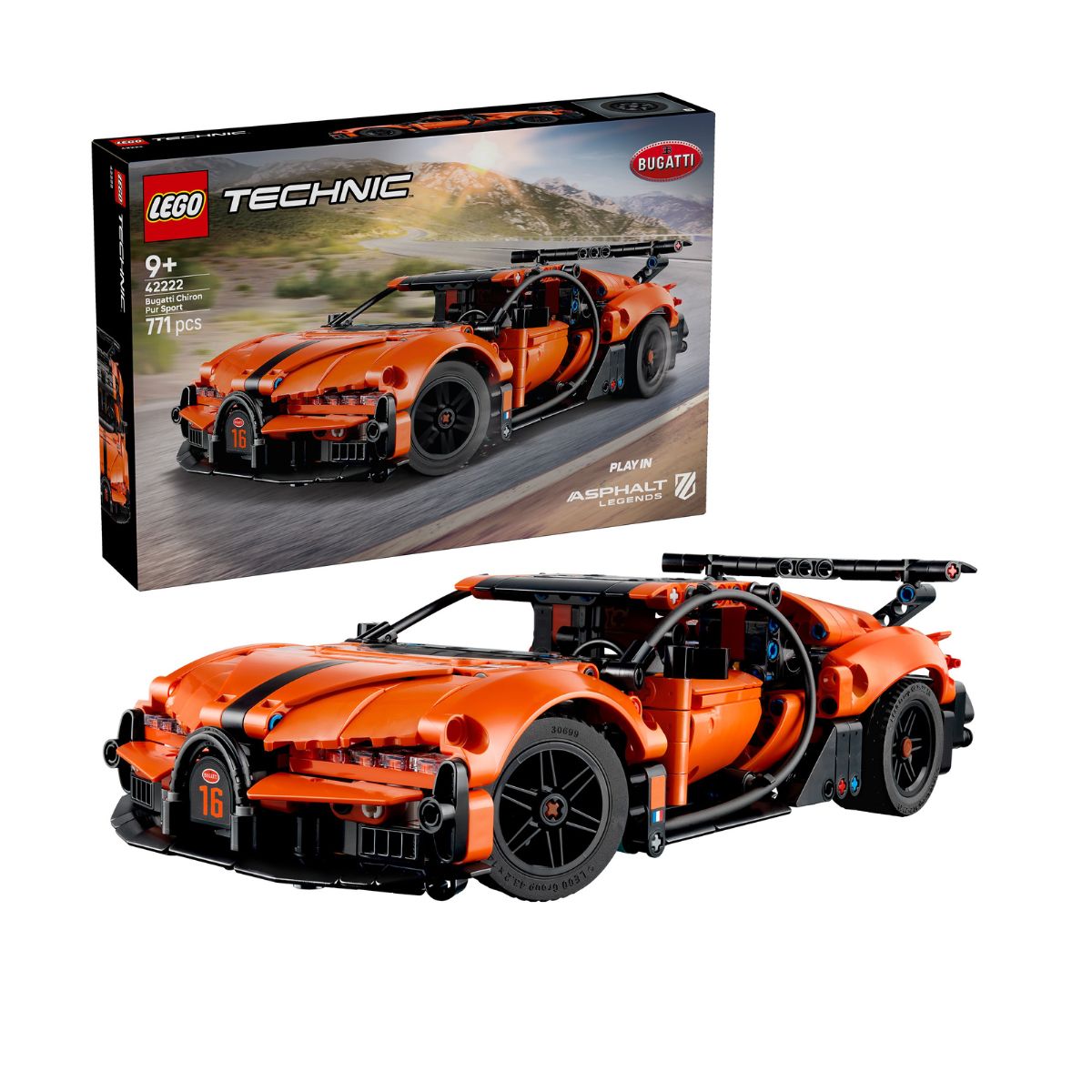 Đồ Chơi Lắp Ráp Bugatti Chiron Pur Sport LEGO TECHNIC 42222
