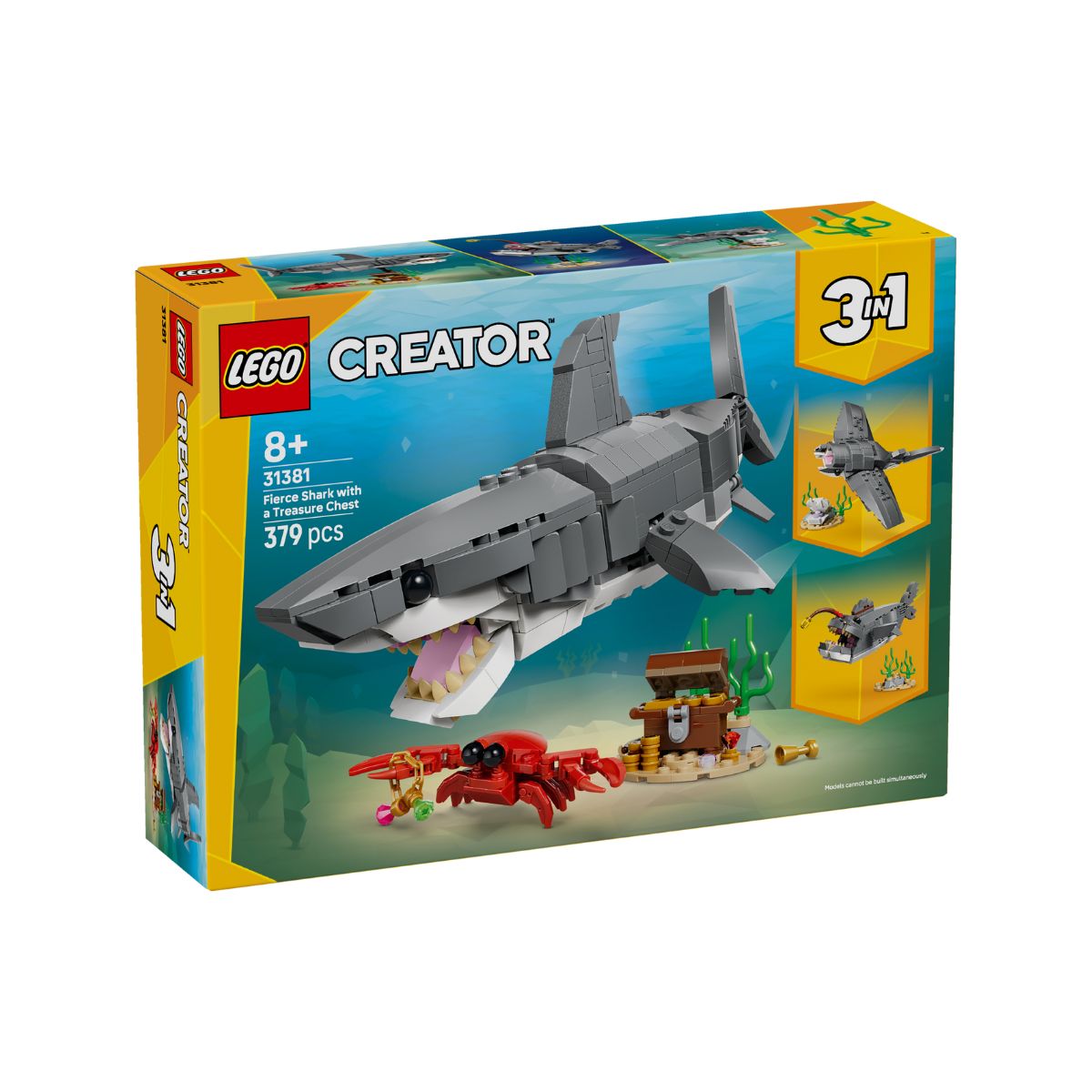 Đồ Chơi Lắp Ráp Cá Mập Đại Dương Và Rương Kho Báu LEGO CREATOR 31381