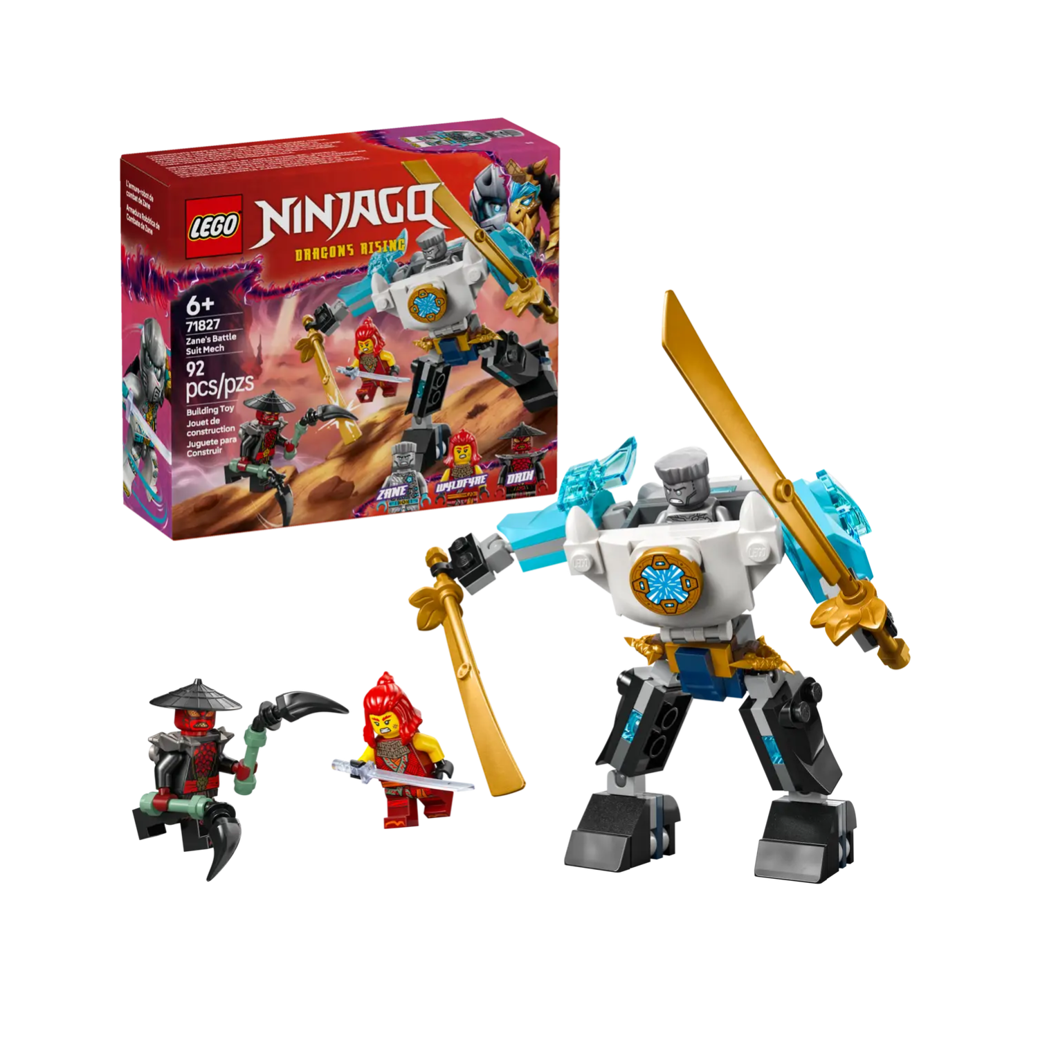 Đồ Chơi Lắp Ráp Chiến Giáp Của Zane LEGO NINJAGO 71827