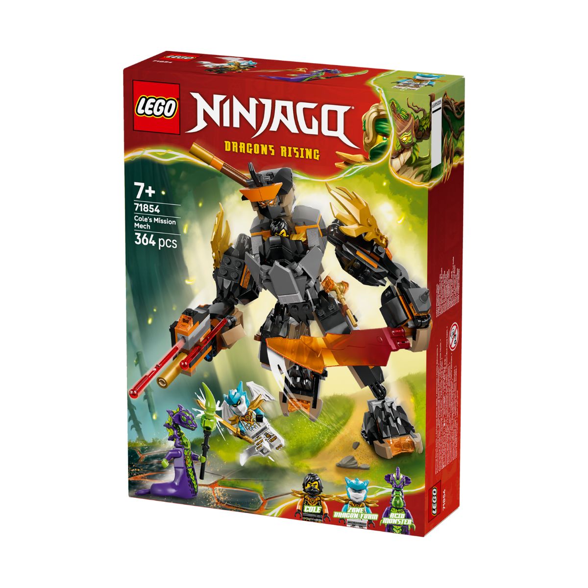Đồ Chơi Lắp Ráp Chiến Giáp Của Cole & Rồng Của Zane LEGO NINJAGO 71854