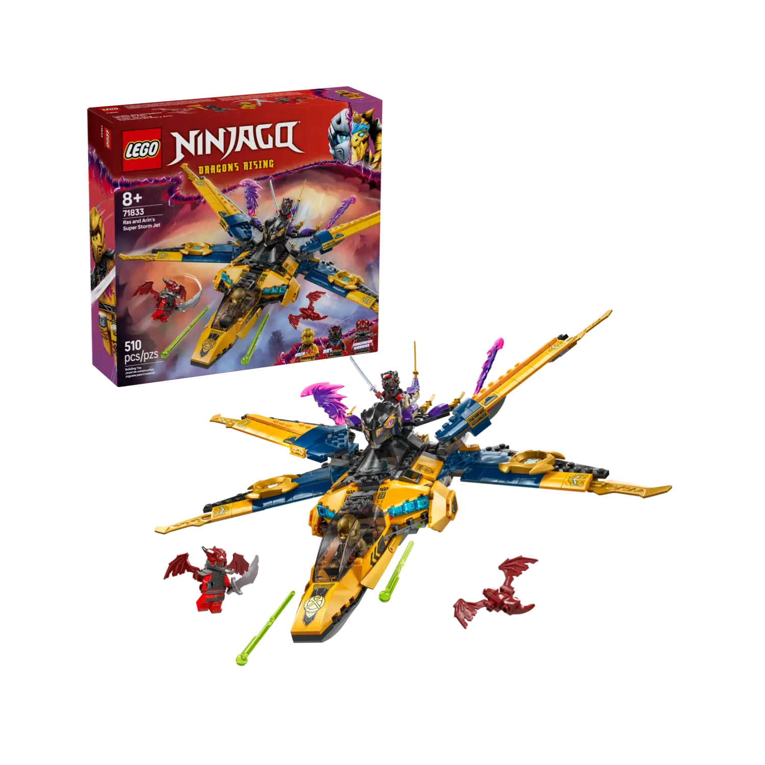 Đồ Chơi Lắp Ráp Chiến Giáp Và Máy Bay Chiến Đấu Của Arin LEGO NINJAGO 71833