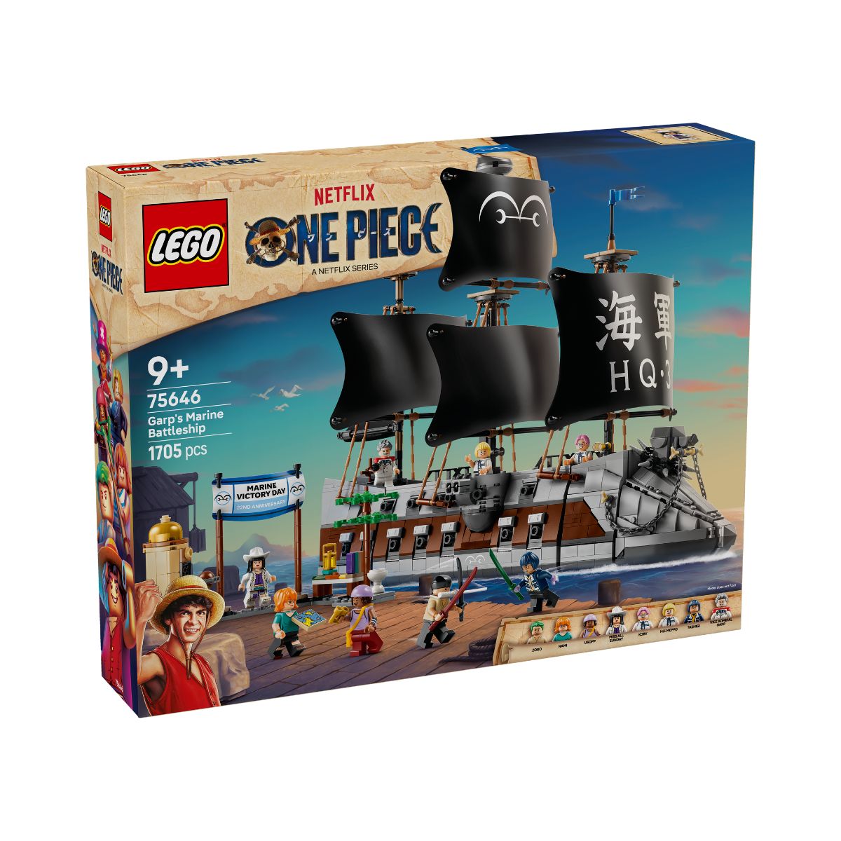 Đồ Chơi Lắp Ráp Chiến Hạm Hải Quân Của Phó Đô Đốc Garp LEGO ONE PIECE 75646 (1705 Chi Tiết)