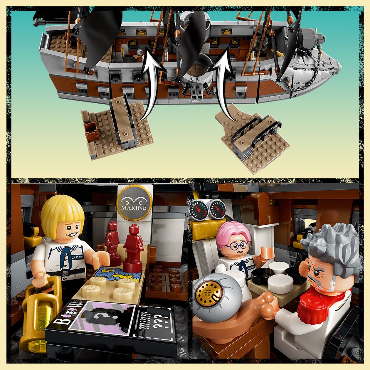 Đồ Chơi Lắp Ráp Chiến Hạm Hải Quân Của Phó Đô Đốc Garp LEGO ONE PIECE 75646 (1705 Chi Tiết)