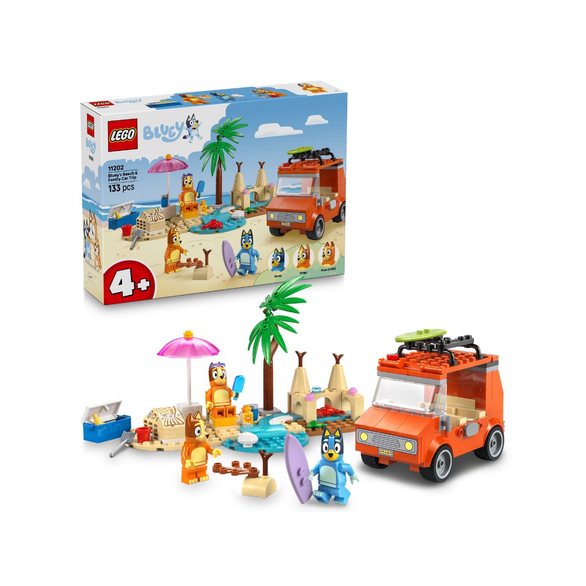 Đồ Chơi Lắp Ráp Chuyến Đi Nghỉ Mát Cùng Gia Đình Bluey LEGO BLUEY 11202 (133 Chi Tiết)