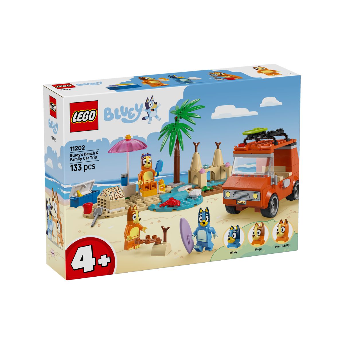 Đồ Chơi Lắp Ráp Chuyến Đi Nghỉ Mát Cùng Gia Đình Bluey LEGO BLUEY 11202 (133 Chi Tiết)