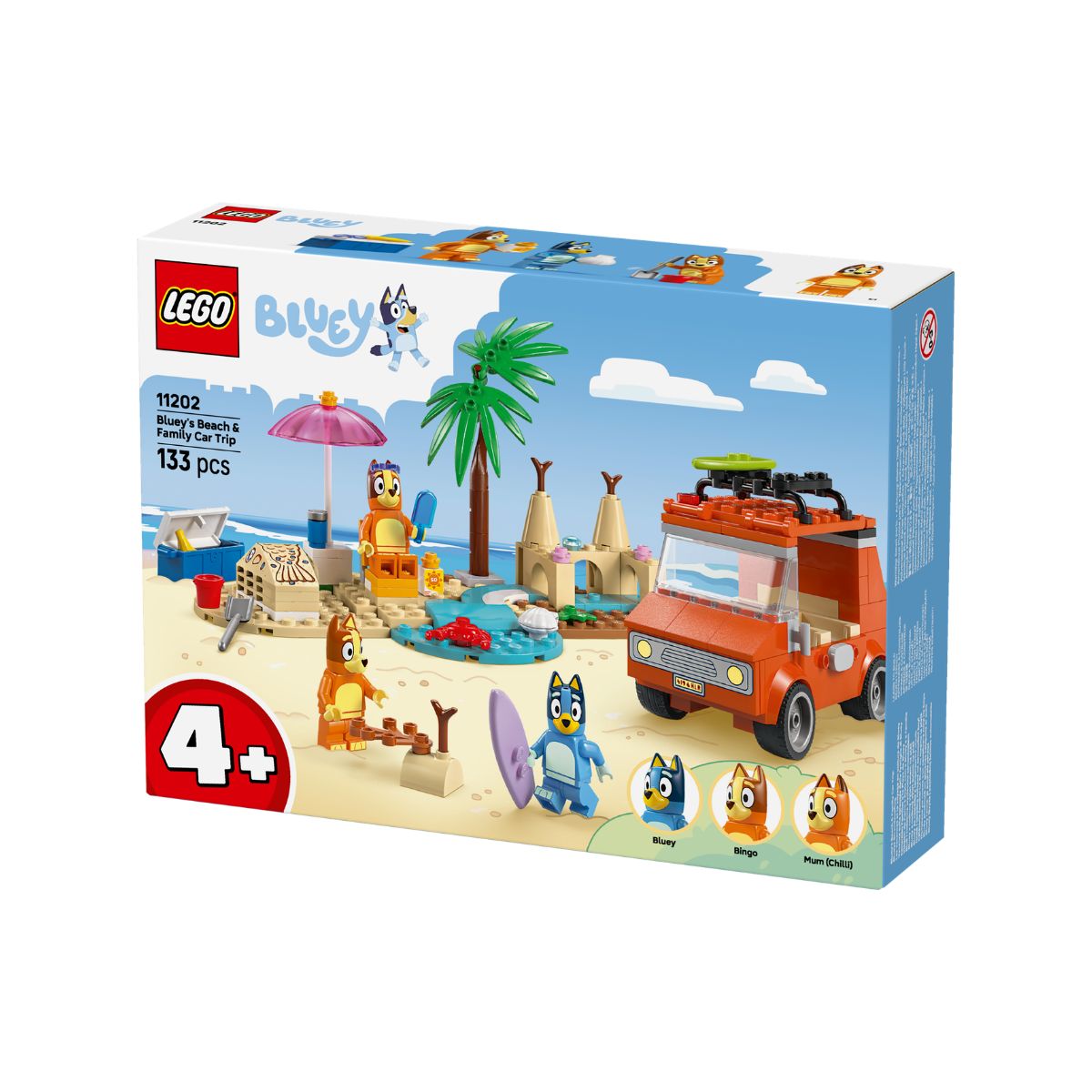 Đồ Chơi Lắp Ráp Chuyến Đi Nghỉ Mát Cùng Gia Đình Bluey LEGO BLUEY 11202 (133 Chi Tiết)