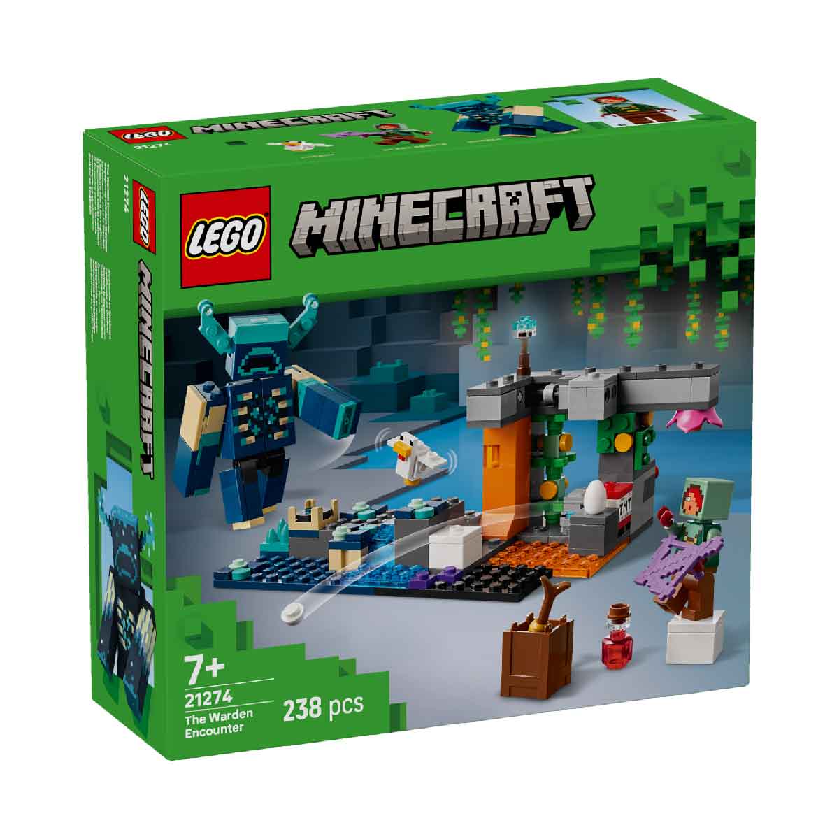 Đồ Chơi Lắp Ráp Cuộc Chạm Trán Warden LEGO MINECRAFT 21274