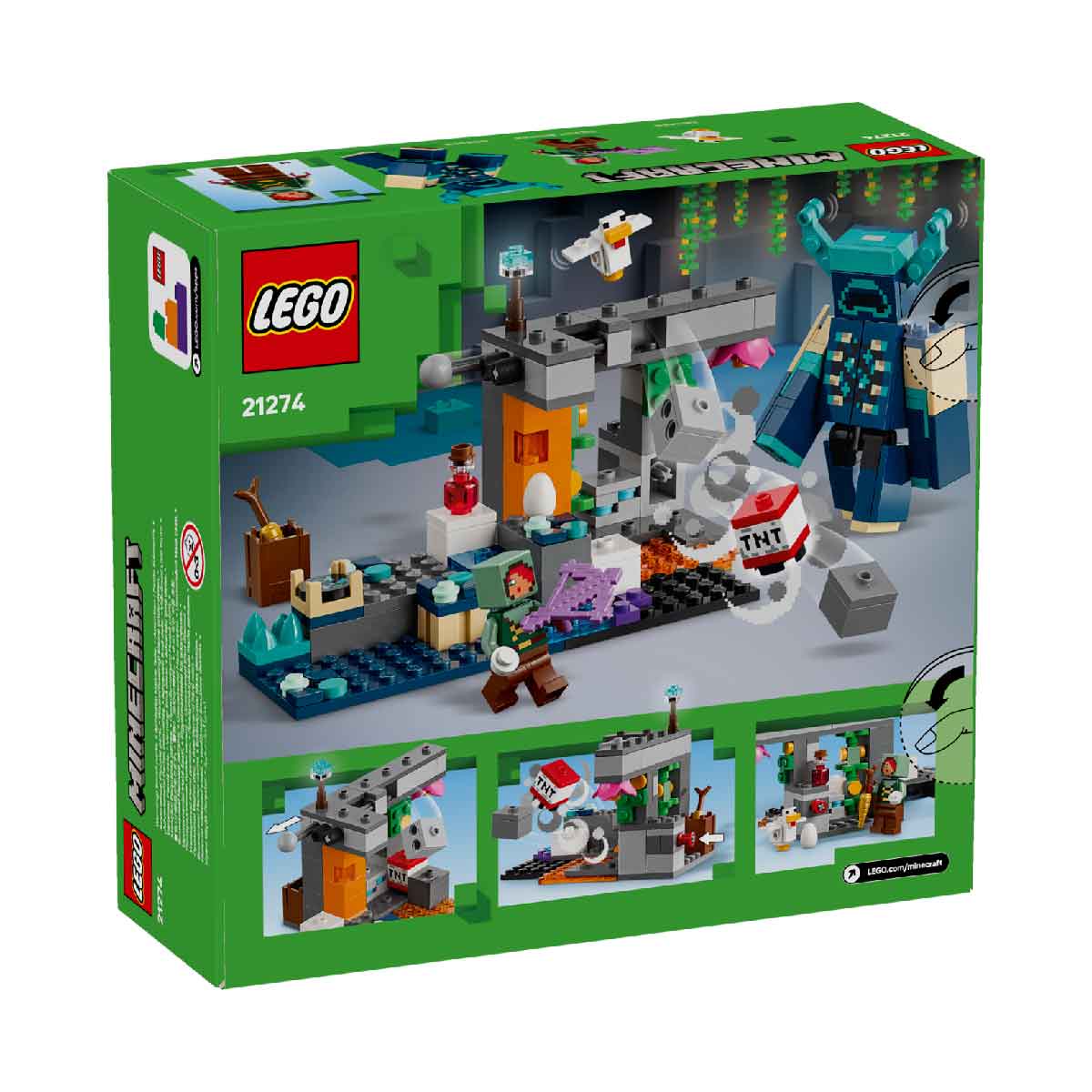 Đồ Chơi Lắp Ráp Cuộc Chạm Trán Warden LEGO MINECRAFT 21274