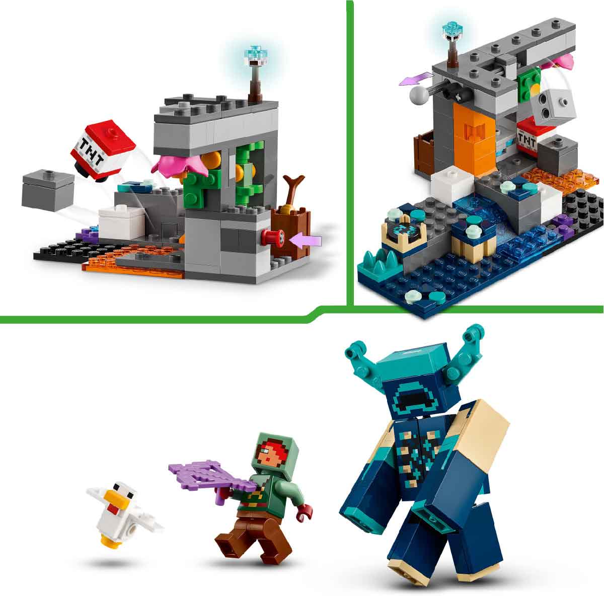 Đồ Chơi Lắp Ráp Cuộc Chạm Trán Warden LEGO MINECRAFT 21274