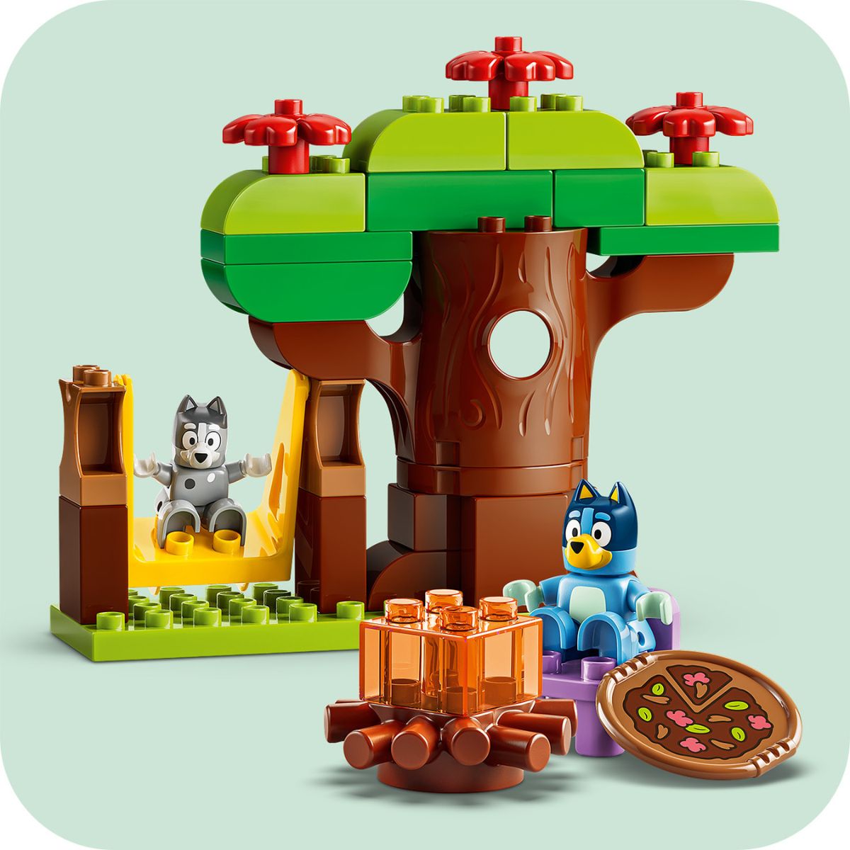 Đồ Chơi Lắp Ráp Cuộc Dạo Chơi Pizza Của Muffin Và Bluey LEGO DUPLO 10469 (44 Chi Tiết)