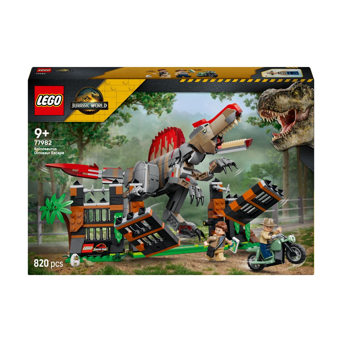 Đồ Chơi Lắp Ráp Cuộc Đào Thoát Của Khủng Long Spinosaurus LEGO JURASSIC 77982 (820 Chi Tiết)