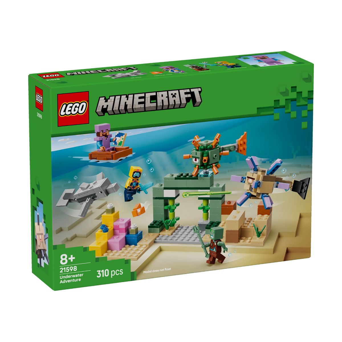 Đồ Chơi Lắp Ráp Cuộc Phiêu Lưu Dưới Đại Dương LEGO MINECRAFT 21598 (310 chi tiết)