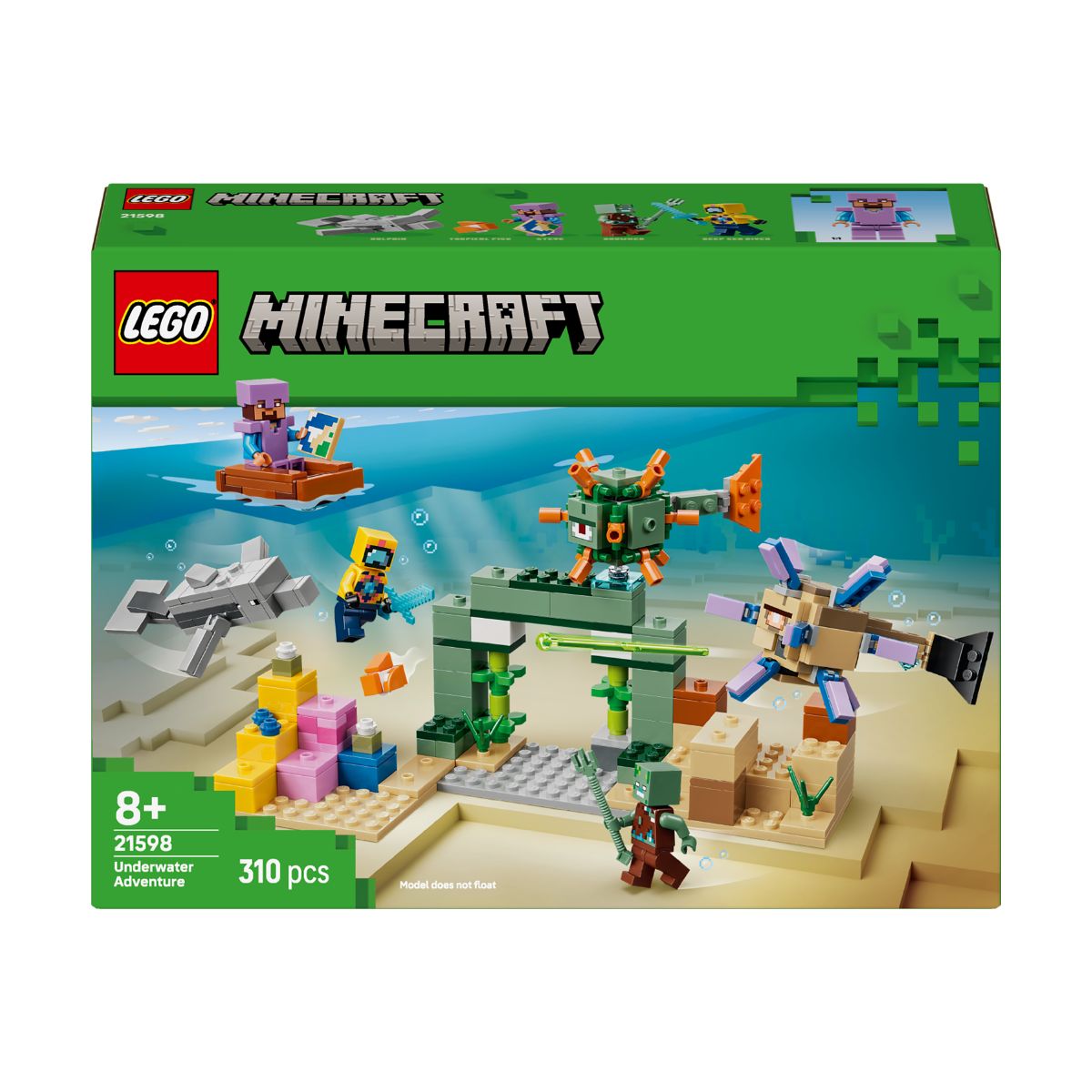 Đồ Chơi Lắp Ráp Cuộc Phiêu Lưu Dưới Đại Dương LEGO MINECRAFT 21598 (310 chi tiết)