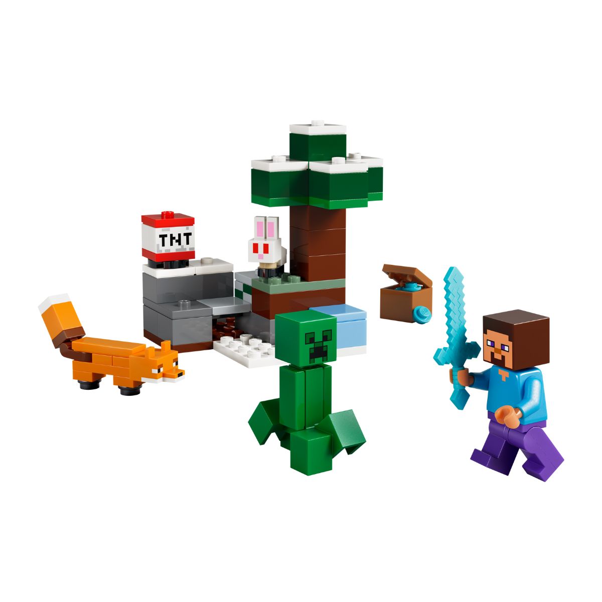 Đồ chơi lắp ráp Cuộc Phiêu Lưu Rừng Taiga Của Steve LEGO MINECRAFT 21583