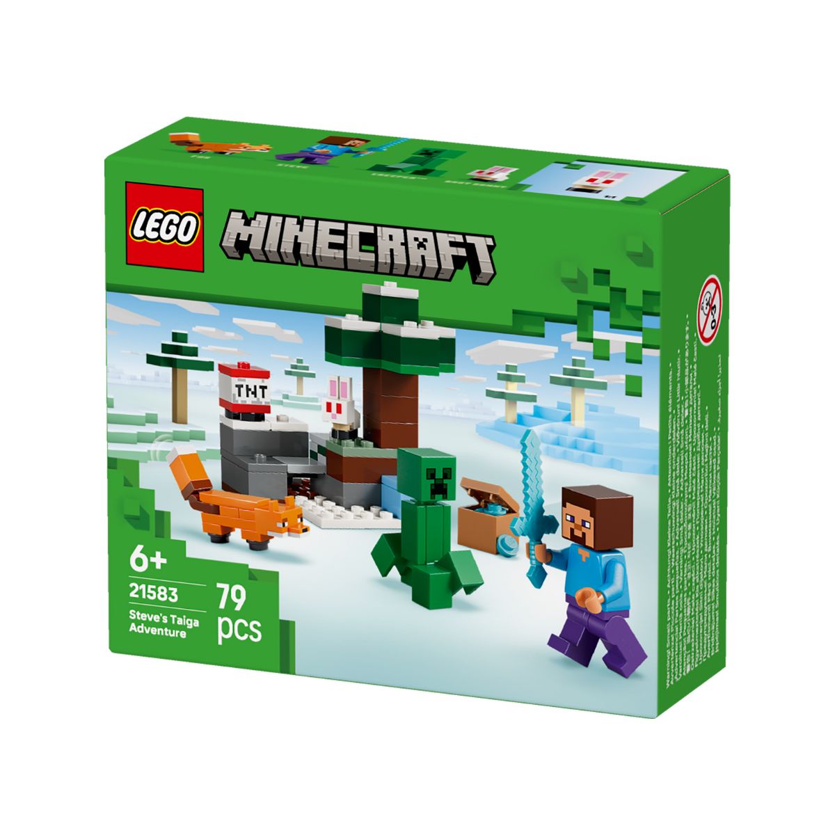 Đồ chơi lắp ráp Cuộc Phiêu Lưu Rừng Taiga Của Steve LEGO MINECRAFT 21583