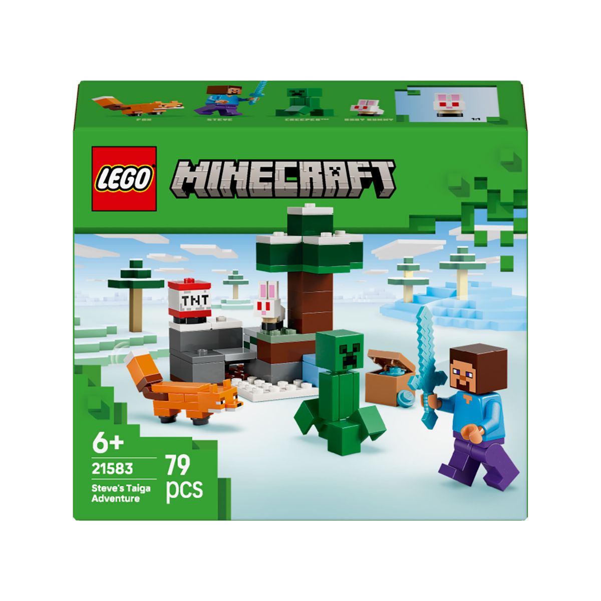 Đồ chơi lắp ráp Cuộc Phiêu Lưu Rừng Taiga Của Steve LEGO MINECRAFT 21583