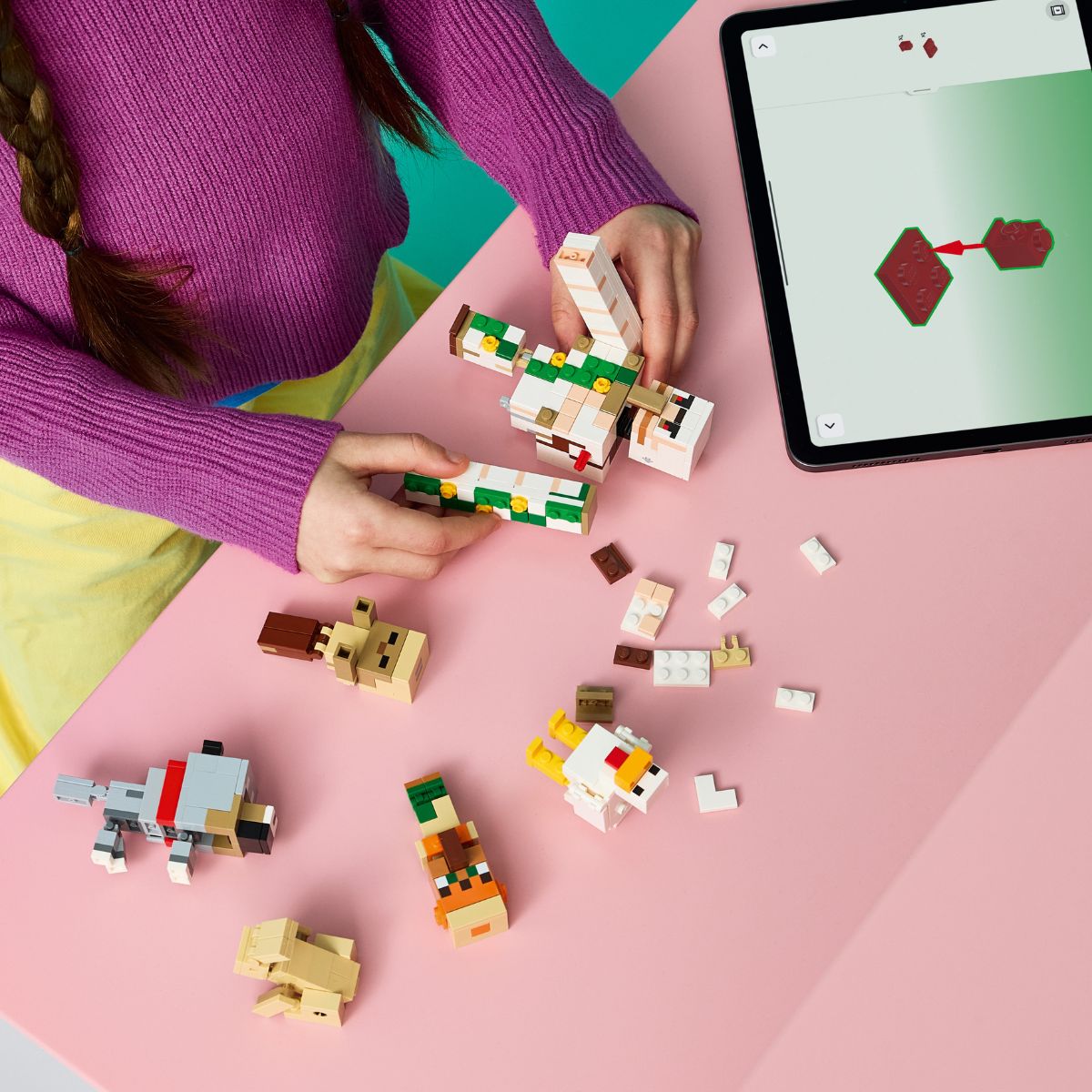 Đồ Chơi Lắp Ráp Cuộc Tấn Công Sa Mạc Của Chicken Jockey LEGO MINECRAFT 21592 (428 Chi Tiết)