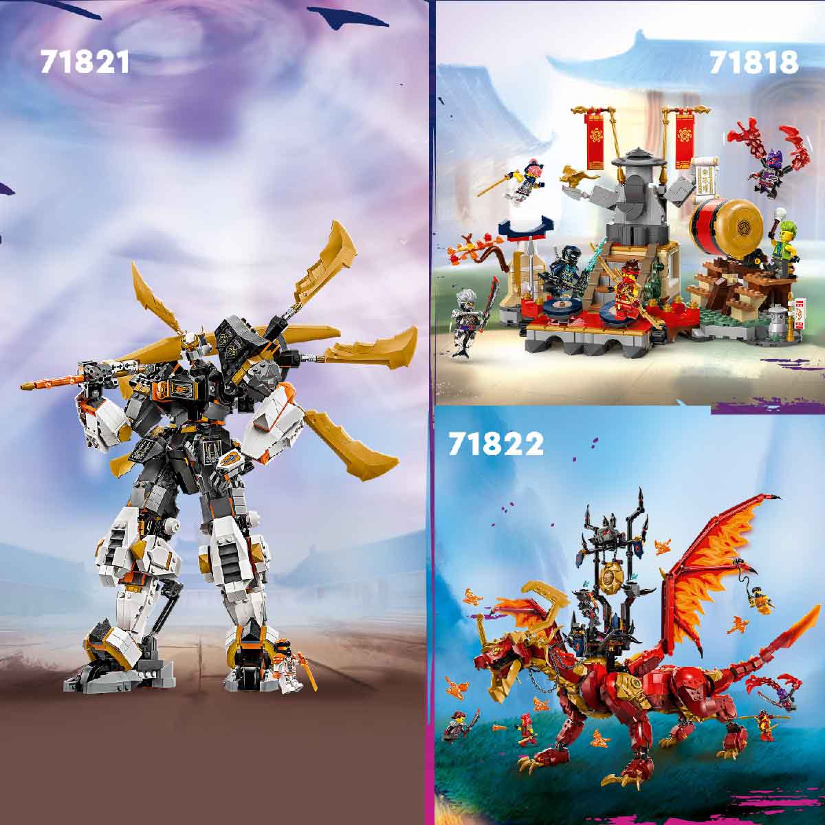 Đồ Chơi Lắp Ráp Đấu Trường Thành Ninja LEGO NINJAGO 71814 (3489 chi tiết)