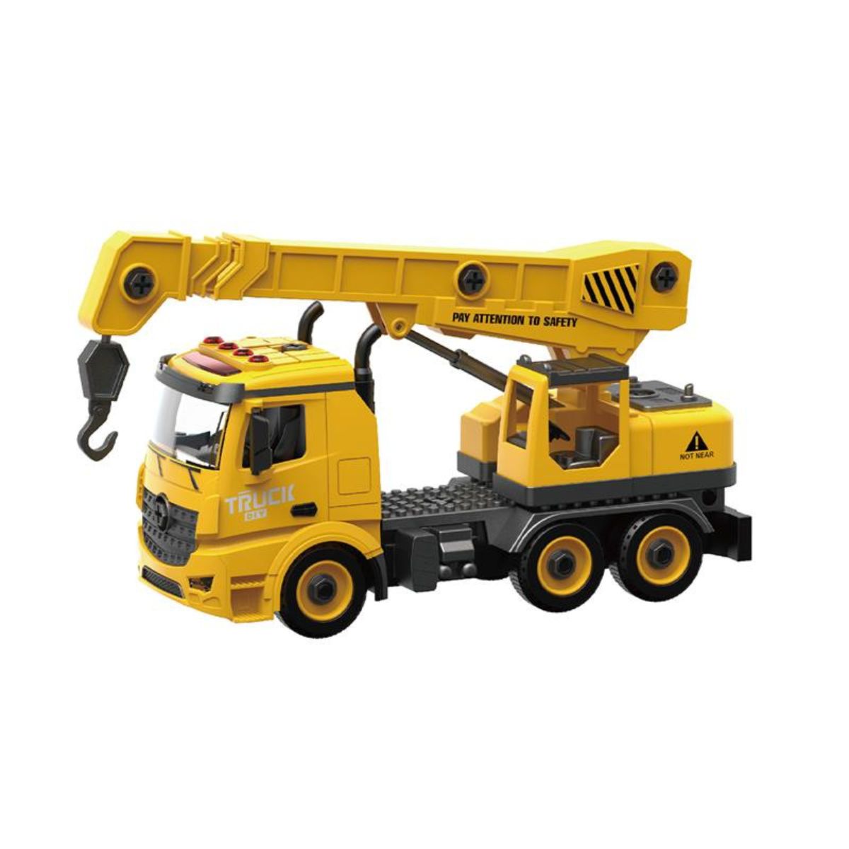 Đồ Chơi Lắp Ráp DIY Xe Cần Cẩu Có Đèn Và Âm Thanh VECTO VT9070A