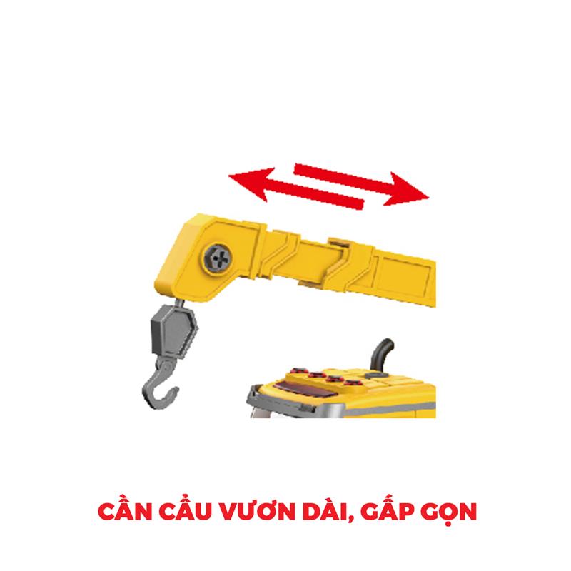 Đồ Chơi Lắp Ráp DIY Xe Cần Cẩu Có Đèn Và Âm Thanh VECTO VT9070A