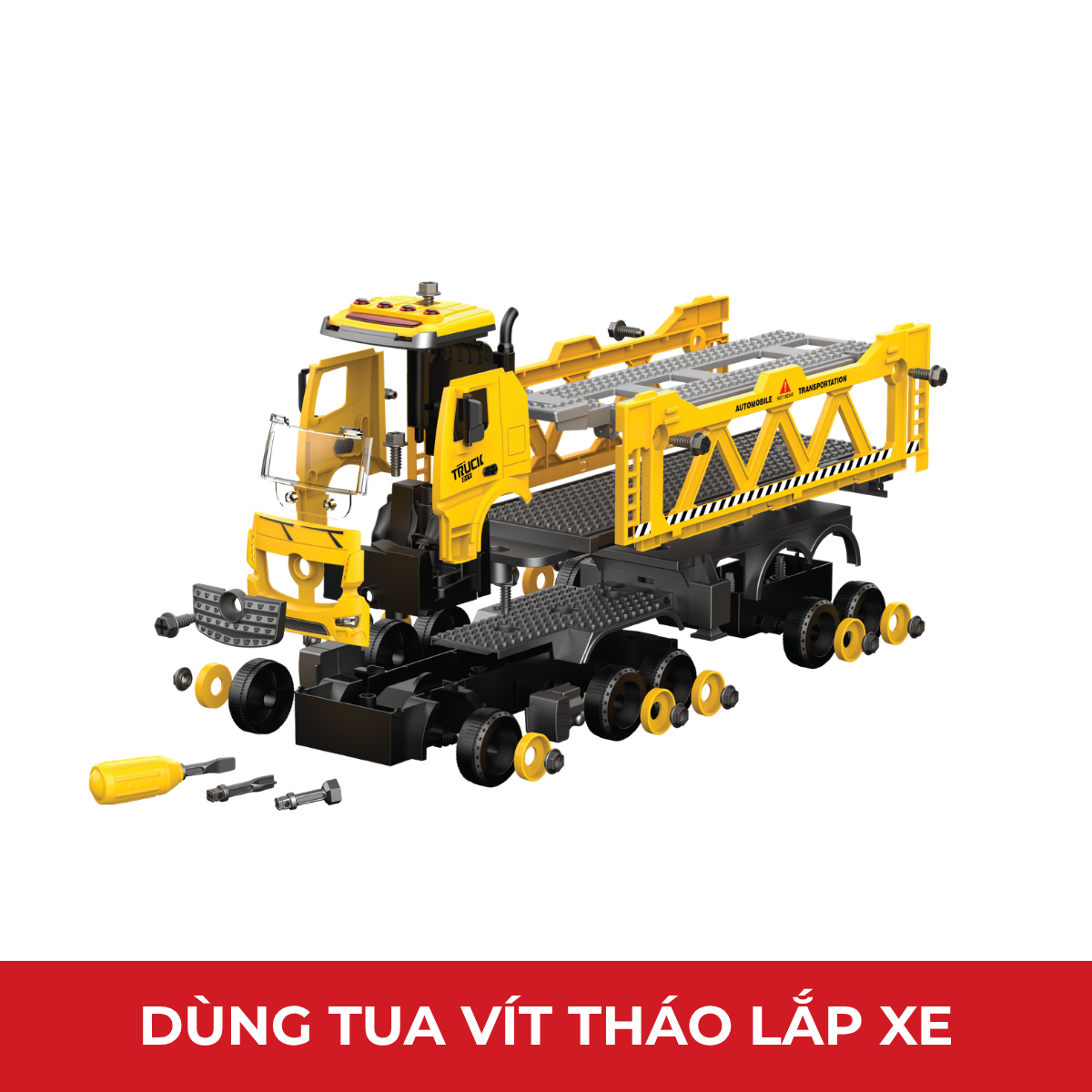 DIY Supercar Transport Truck Building Toy VECTO VT9086B